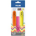 Milan Fluo Marker sada 3 ks 450790 – Zboží Živě