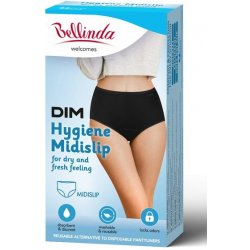 Belinda hygienické menstruace kalhotky s vyšším pasem HYGIENE MIDISLIP černá