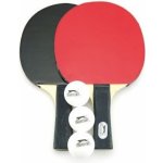 Sada stolní tenis 2ks pálky + 3 míčky v tašce 26x17cm – Sleviste.cz