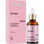 Delia Cosmetics Retinol protivráskové sérum na obličej krk a dekolt 30 ml – Hledejceny.cz