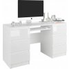 Psací a pracovní stůl Mobene psací stůl obdélníkovýModern 140 x 50 x 77 cm bílý