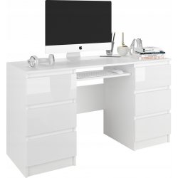 Mobene psací stůl obdélníkovýModern 140 x 50 x 77 cm bílý