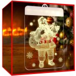 Verk 26016 Závěsná vánoční 3D LED dekorace svítící Santa Claus – Hledejceny.cz