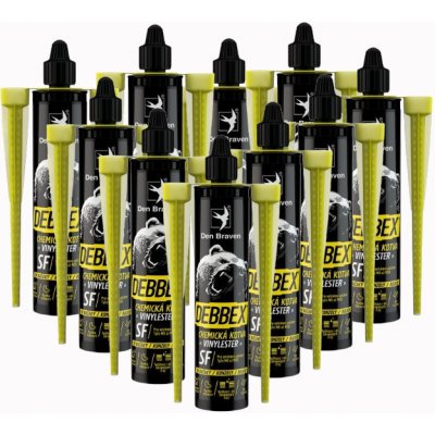12x Chemická kotva VINYLESTER SF 300 ml Den Braven – Hledejceny.cz