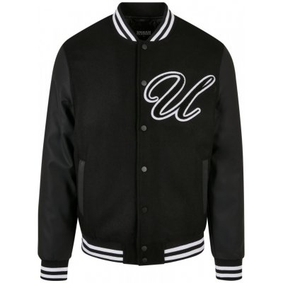 Urban Classics Big U College Jacket black – Zboží Mobilmania
