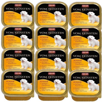 Animonda Vom Feinsten Junior Dog drůbeží a krůtí srdce 12 x 150 g – Zboží Mobilmania