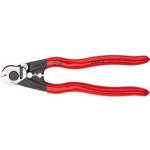 KNIPEX - nůžky na kabely a drátěná lana - 190mm, dvousložková rukojeť, otevírací pružina (9562190) – Zbozi.Blesk.cz