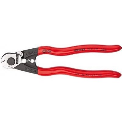 KNIPEX - nůžky na kabely a drátěná lana - 190mm, dvousložková rukojeť, otevírací pružina (9562190) – Hledejceny.cz