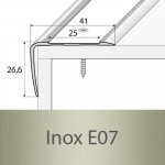 Profil Team Schodová hrana inox E07 41x27 mm 1,2 m – Sleviste.cz