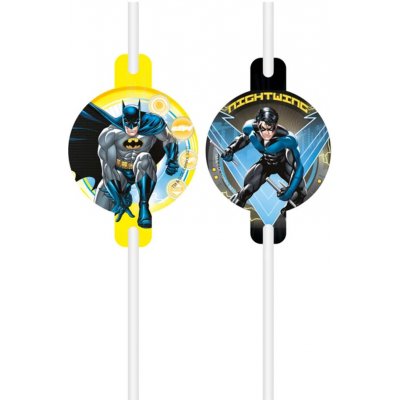 Procos Papírové brčka Batman 4 ks – Zboží Dáma