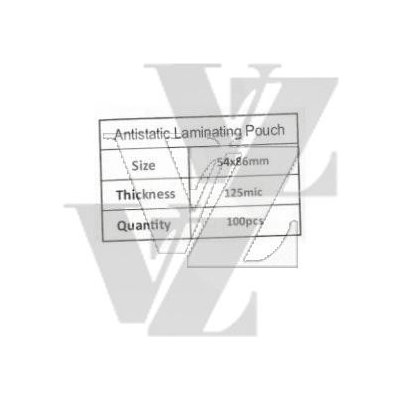 Laminovací fólie 54x86mm 125 µm 100ks – Zboží Dáma
