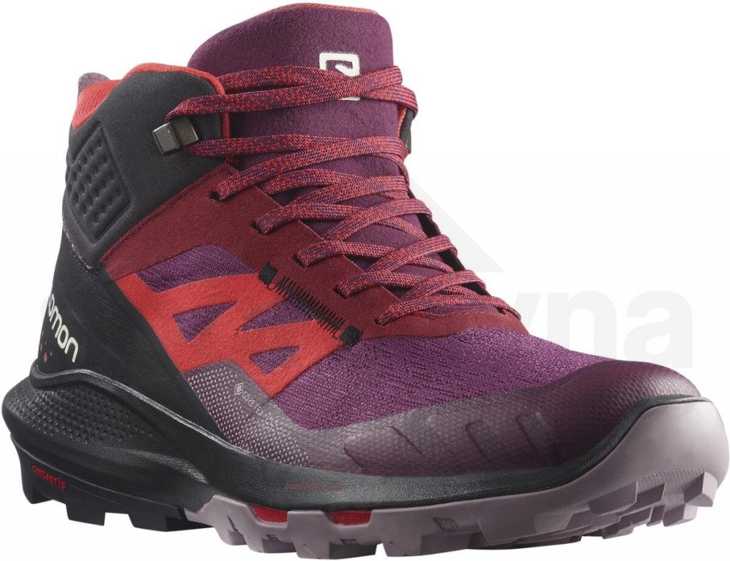 Salomon OUTpulse Mid GTX W L41625600 grape wine/vanilla ice/poppy red