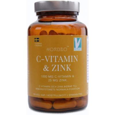 Nordbo Vitamin C & Zinek 100 kapslí – Hledejceny.cz
