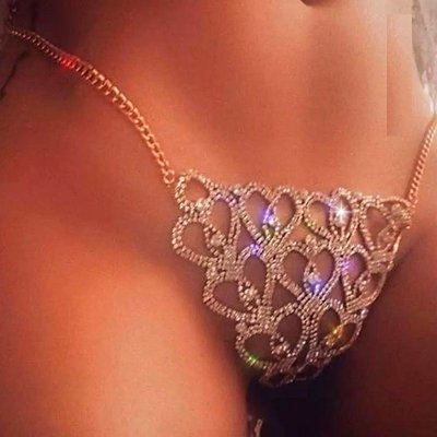 Mariana Luxusní šperkové zirkonové tanga zlaté