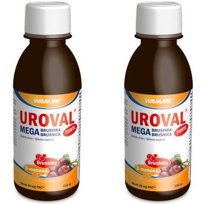 Walmark Uroval megabrusinky sirup forte 2 x 200 ml – Hledejceny.cz