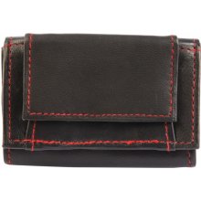 Excellanc Unisex mini peněženka z pravé kůže černá