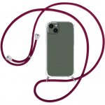 SES Průhledný silikonový ochranný se šňůrkou na krk pro Realme 8 4G červená 14129 – Sleviste.cz