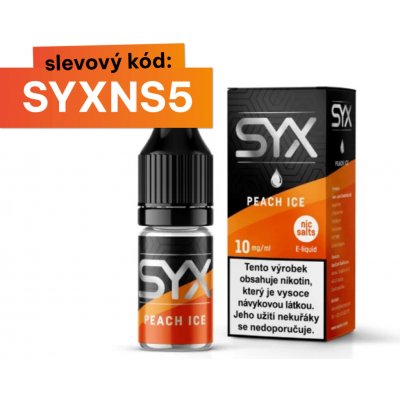 SYX Peach Ice 10 ml 10 mg – Hledejceny.cz