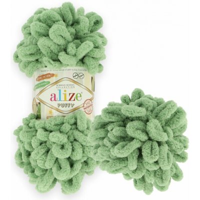 Alize Puffy 299 světle zelená – Zboží Dáma