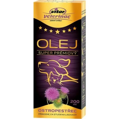 Vitar Veterinae Ostropestřec olej 200 ml – Hledejceny.cz