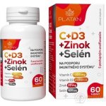 Naturlands PLATAN C+D3+Zinek+Selen s postupným uvolňováním 60 tablet – Hledejceny.cz