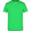 Pánské Tričko James Nicholson pánské základní triko ve vysoké gramáži bez bočních švů zelená limetka
