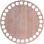 Naše galanterie Dno na košík walnut, kruh 12,5cm