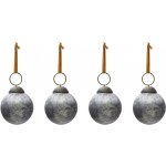 Set čtyř stříbrných skleněných vánočních ozdob Kave Home Blama 6 cm – Hledejceny.cz
