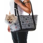 JK ANIMALS taška Grey Lux S stylová taška pro malé psy 40 x 24 x 24 cm – Zboží Mobilmania