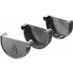 Gutta Aqua Plastové čelo žlabu 75 Levé šedé – Zboží Mobilmania