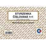 Baloušek Tisk PT072 Stvrzenka A6, číslovaná 1+1, samopropisovací – Zboží Živě