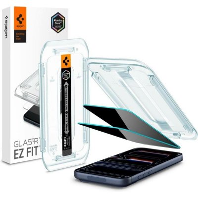 Spigen Glass tR EZ Fit Privacy 2 Pack transparency iPhone 16 Pro AGL07929 – Zboží Živě