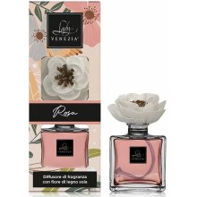 Lady Venezia Dream Rosa Růže aroma difuzér s květem 100 ml