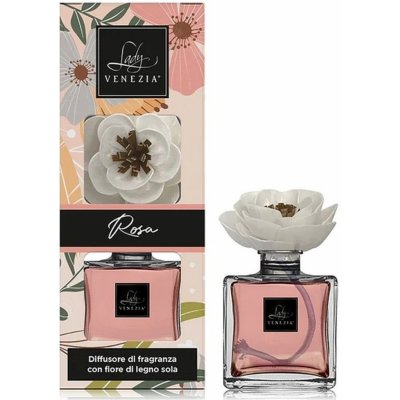 Lady Venezia Dream Rosa Růže aroma difuzér s květem 100 ml – Zboží Dáma