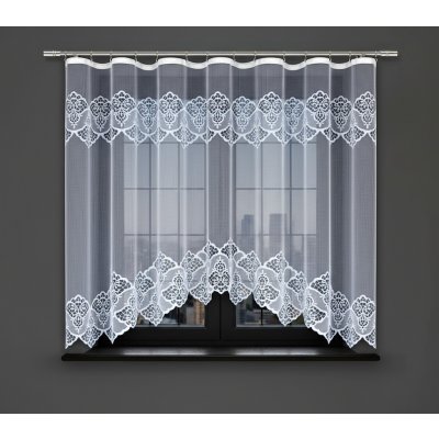 Dekorační žakárová záclona s řasící páskou EIMI 160 bílá 300x160 cm MyBestHome – Zboží Mobilmania