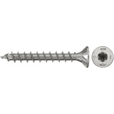 Fischer 574117 šrouby do dřevotřísky 4.5 mm 30 mm TX Nerezová ocel 200 ks – Hledejceny.cz