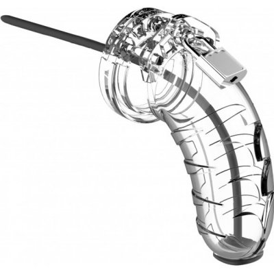 Shots ManCage Model 16 Transparent pás cudnosti pro muže 115 mm se silikonovým dilatátorem – Zboží Mobilmania