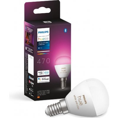 Philips LED RGBW Stmívatelná žárovka Hue WACA P45 E14/5,1W/230V 2000-6500K P5749 – Zboží Mobilmania