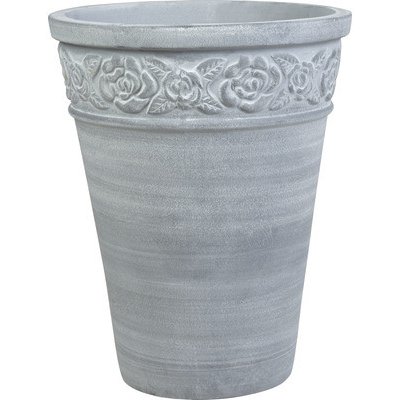 Lafiora Květináč váza terakota Ø 35 cm x 45 cm šedý – Zboží Mobilmania