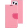 Pouzdro a kryt na mobilní telefon Apple MERCURY FANCY Peněženkový Apple iPhone 14 Pro růžové