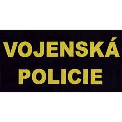 Nášivka: VOJENSKÁ POLICIE [120 x 050 mm - malá] – Sleviste.cz