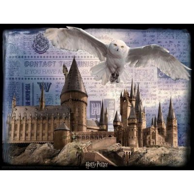 HM Studio 3D puzzle Harry Potter Bradavice a Hedvika 300 ks – Hledejceny.cz