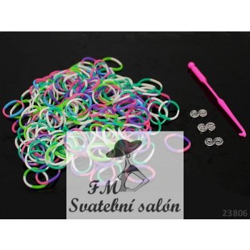 LOOM bands gumičky proužkový mix sada 200ks!