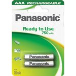 Panasonic Ready to Use AAA 750 2ks HHR-4MVE/2BC – Hledejceny.cz