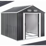 FurniGO Zahradní domek - 312 x 257 x 178 cm - antracit – Zboží Dáma