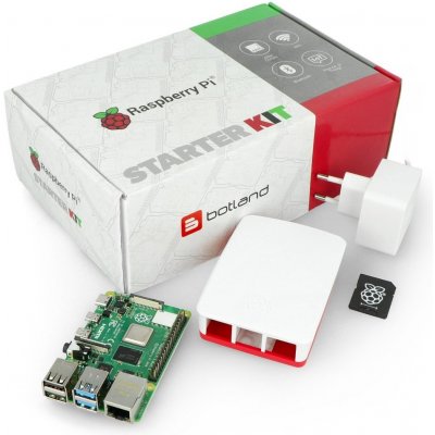 Sada s Raspberry Pi 4B WiFi 2 GB RAM + 32 GB microSD + oficiální příslušenství – Zboží Mobilmania