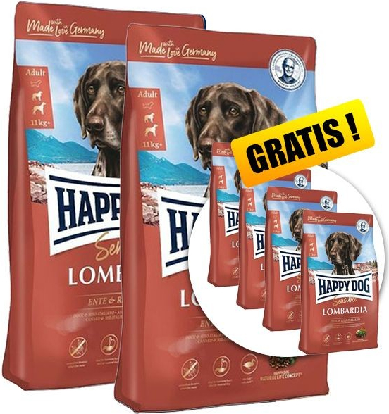 Happy dog Lombardia 2 x 11 kg