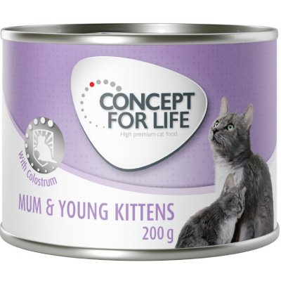 Concept for Life Mum & Young Kittens Mousse 6 x 200 g