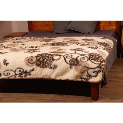 Wooline Vlněná přikrývka oboustranná bodlák 135x200 – Zboží Dáma