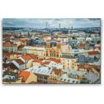 Painting Queens Diamantové malování Výhled na město Plzeň, 40 × 60 cm, bez rámu, hranaté – Sleviste.cz